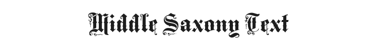 Middle Saxony Text Font