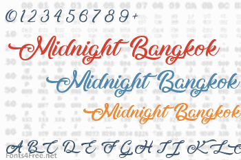 Midnight Bangkok Font