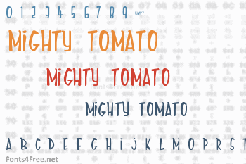 Mighty Tomato Font