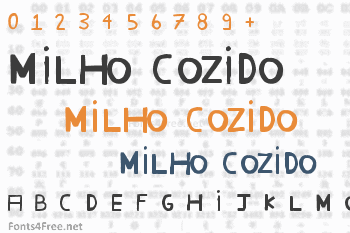 Milho Cozido Font