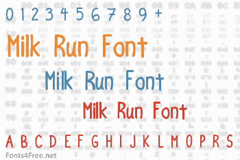 Milk Run Font