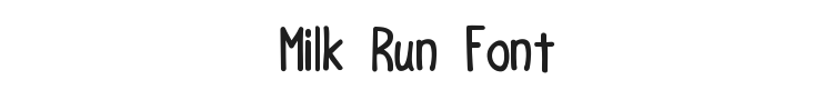 Milk Run Font