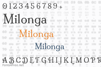 Milonga Font