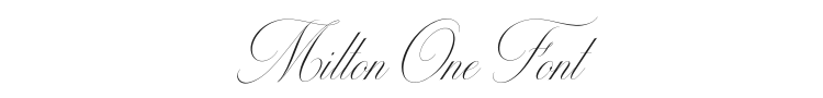 Milton One Font