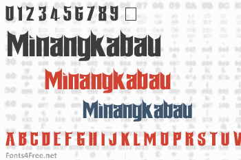 Minangkabau Font