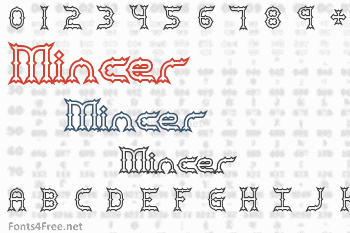 Mincer Font