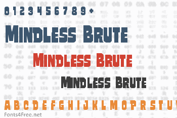 Mindless Brute Font