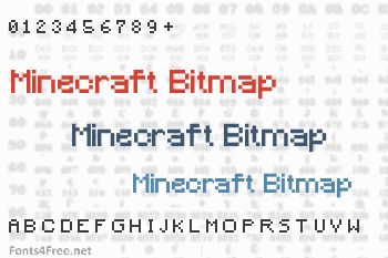 Minecraft Bitmap Font