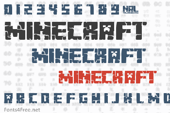 Minecraft Font Download - Fonts4Free