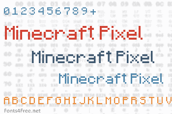 Minecraft Pixel Font
