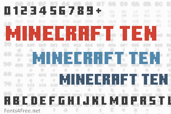 Minecraft Ten Font