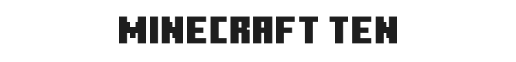 Minecraft Ten Font