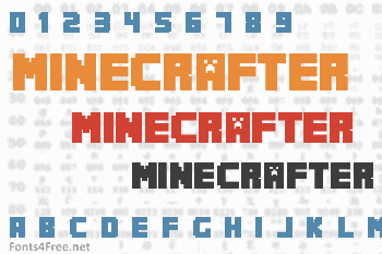 Minecraft Font Download - Fonts4Free