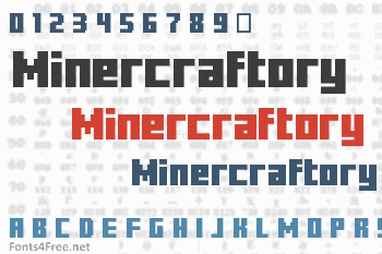 Minercraftory Font