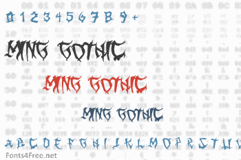 Ming Gothic Font