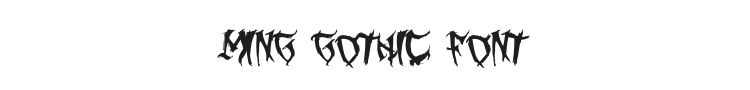 Ming Gothic Font Preview