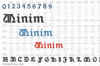 Minim Font