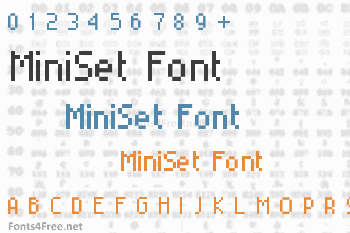 MiniSet Font