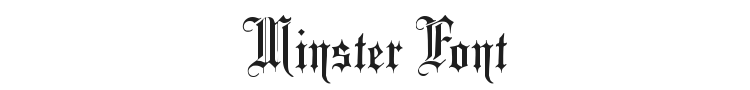 Minster Font Preview