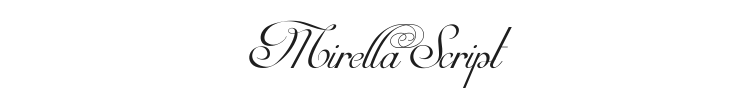 Mirella Script Font Preview