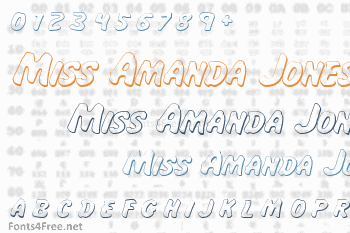 Miss Amanda Jones Font