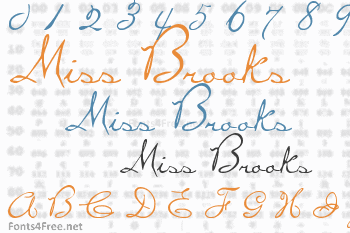 Miss Brooks Font