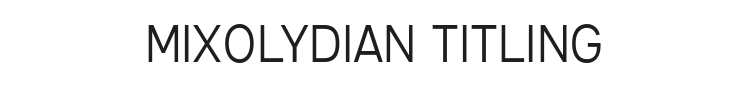 Mixolydian Titling