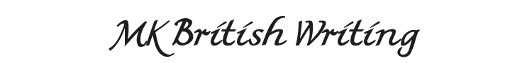 MK British Writing Font