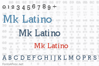 Mk Latino Font