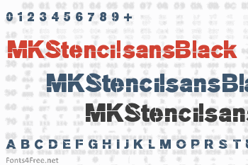 MKStencilsansBlack Font