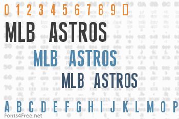 Houston Astros Font 