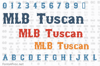 MLB Tuscan Font