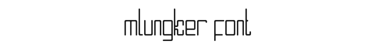 Mlungker Font Preview