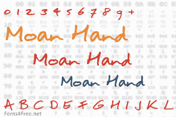 Moan Hand Font