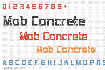 Mob Concrete Font