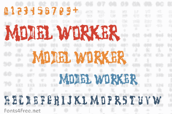 Model Worker Font