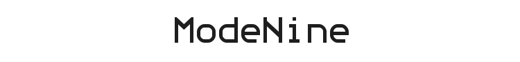 ModeNine Font