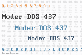 Moder DOS 437 Font