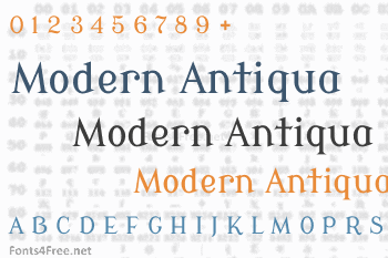 Modern Antiqua Font