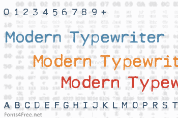 Modern Typewriter Font