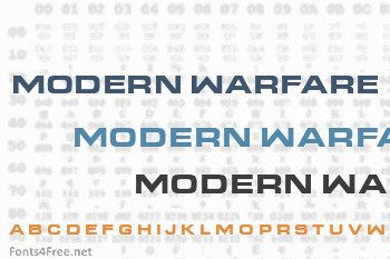 Modern Warfare Font