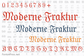 Moderne Fraktur Font