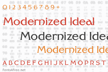 Modernized Ideal Classic Font