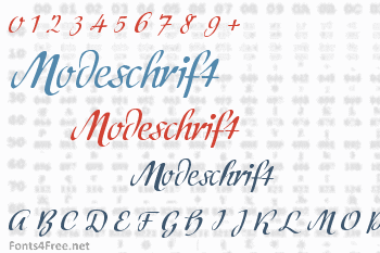 Modeschrift Font