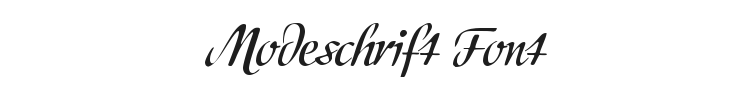 Modeschrift Font