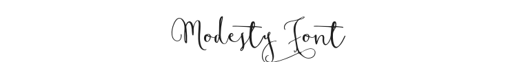 Modesty Font Preview