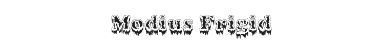 Modius Frigid Font