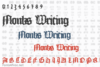 Monks Writing Font