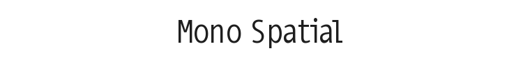 Mono Spatial Font Preview