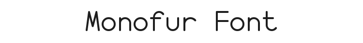 Monofur Font Preview